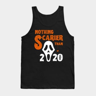 Nothing Scarier Than 2020 Screamer Ghost Mask Tank Top